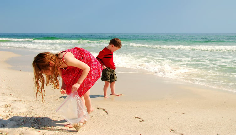 Kids Hunting for Sea Shells (Shutterstock)_preview